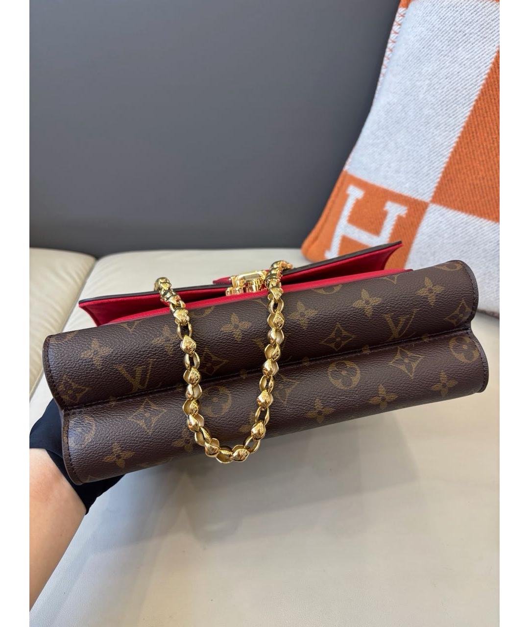 LOUIS VUITTON Коричневая сумка через плечо из канвы, фото 4
