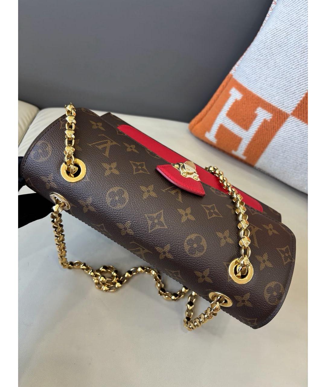LOUIS VUITTON Коричневая сумка через плечо из канвы, фото 6
