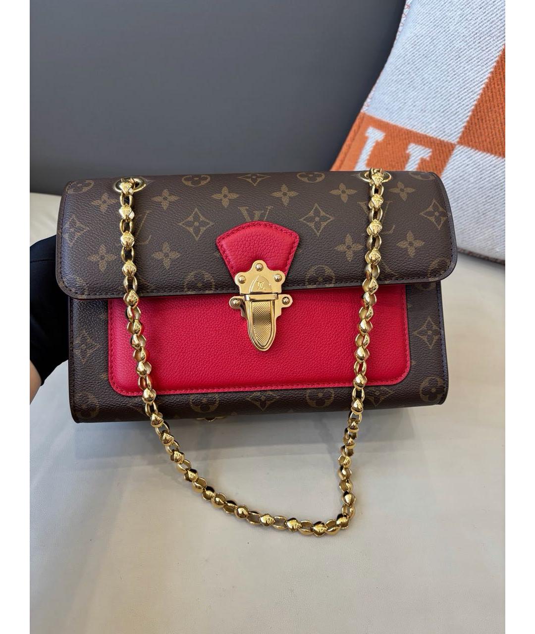 LOUIS VUITTON Коричневая сумка через плечо из канвы, фото 2