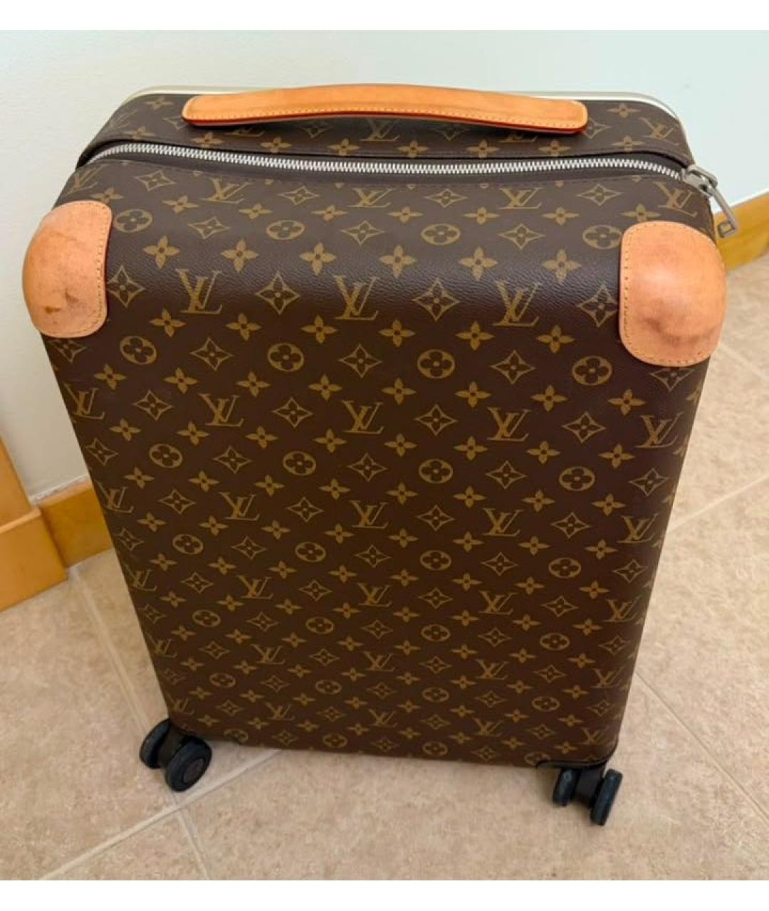 LOUIS VUITTON Коричневый чемодан, фото 6