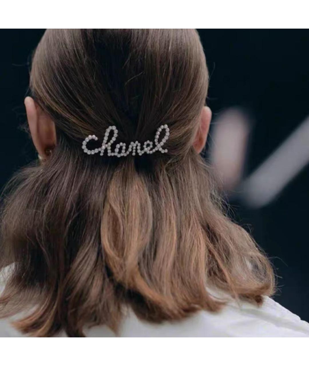 CHANEL Белая заколка, фото 5