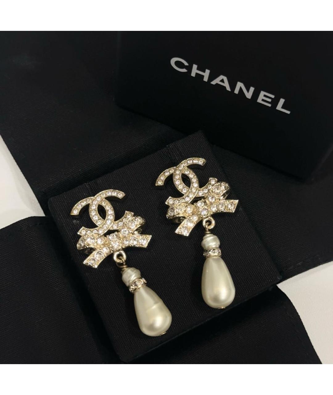 CHANEL Серебряные серьги, фото 5