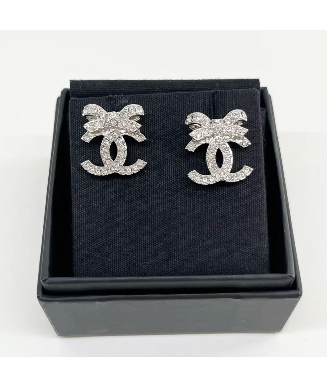 CHANEL Серебряные серьги, фото 2