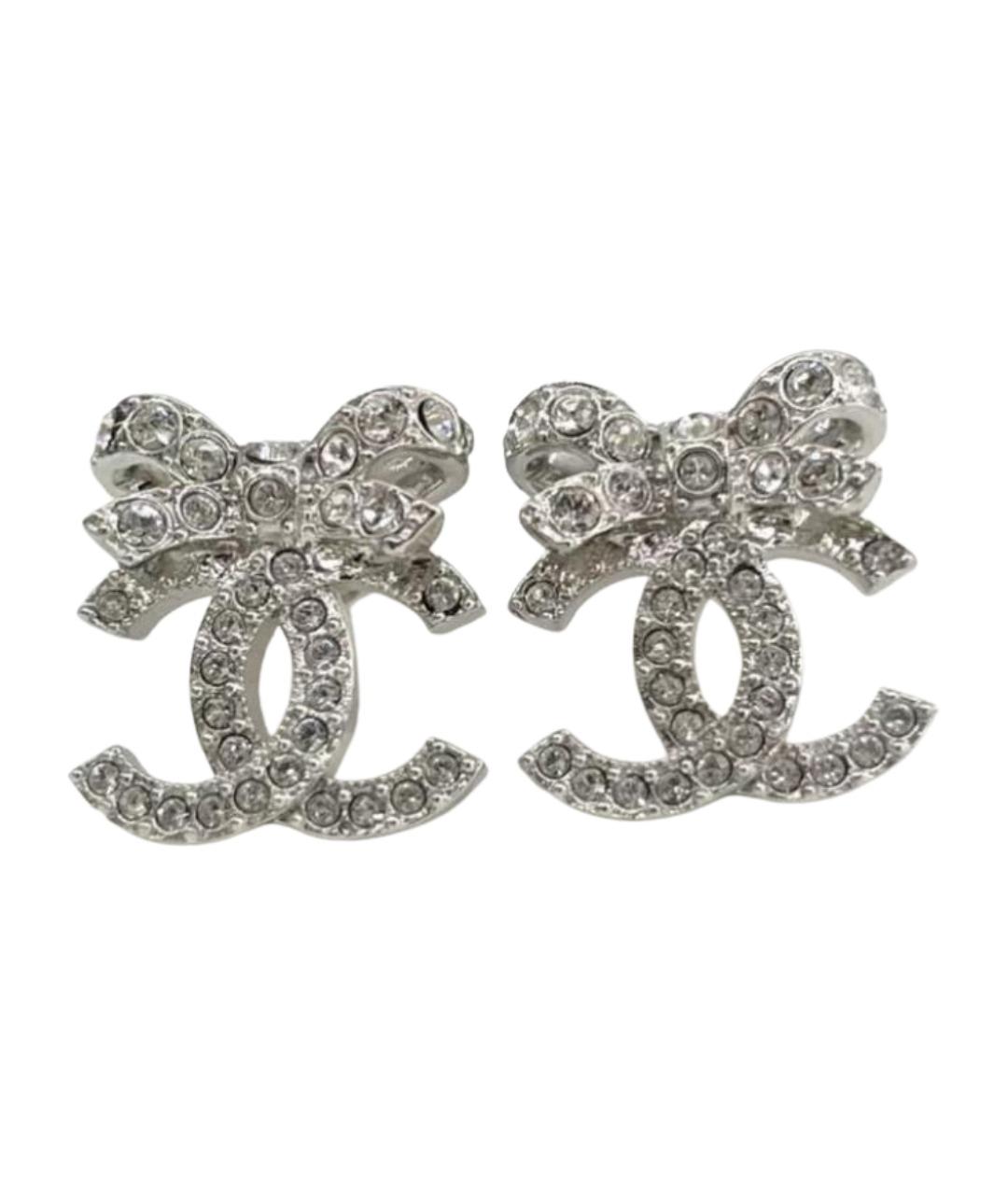 CHANEL Серебряные серьги, фото 1
