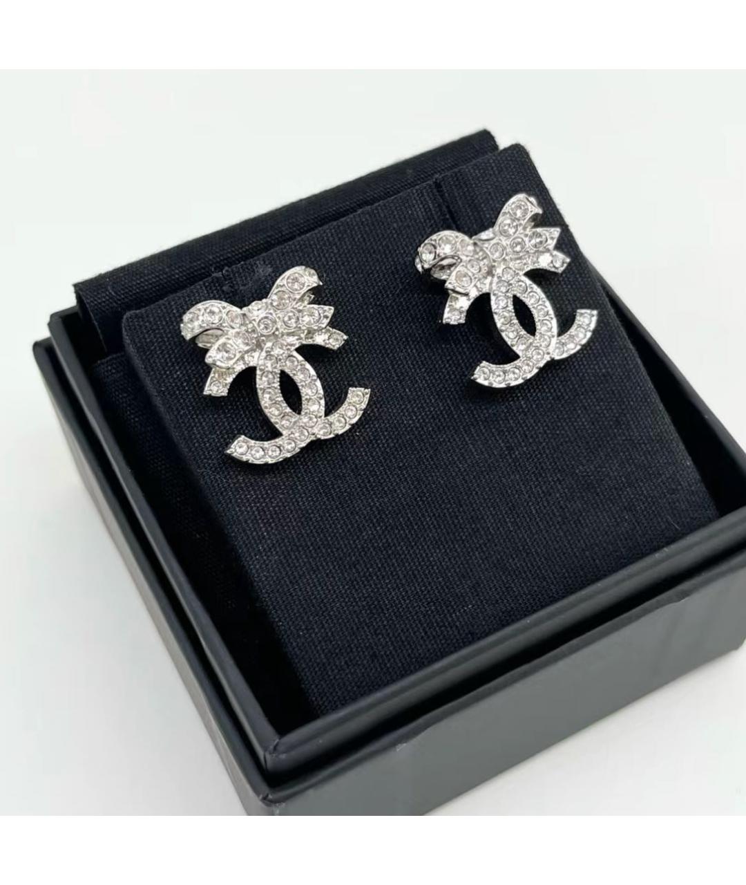 CHANEL Серебряные серьги, фото 3