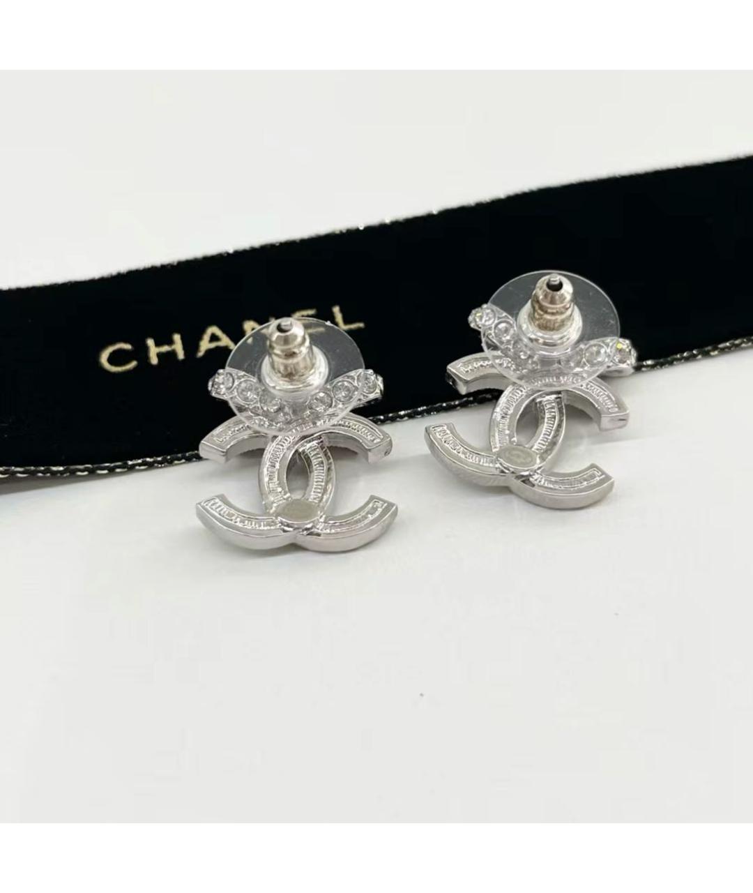 CHANEL Серебряные серьги, фото 4