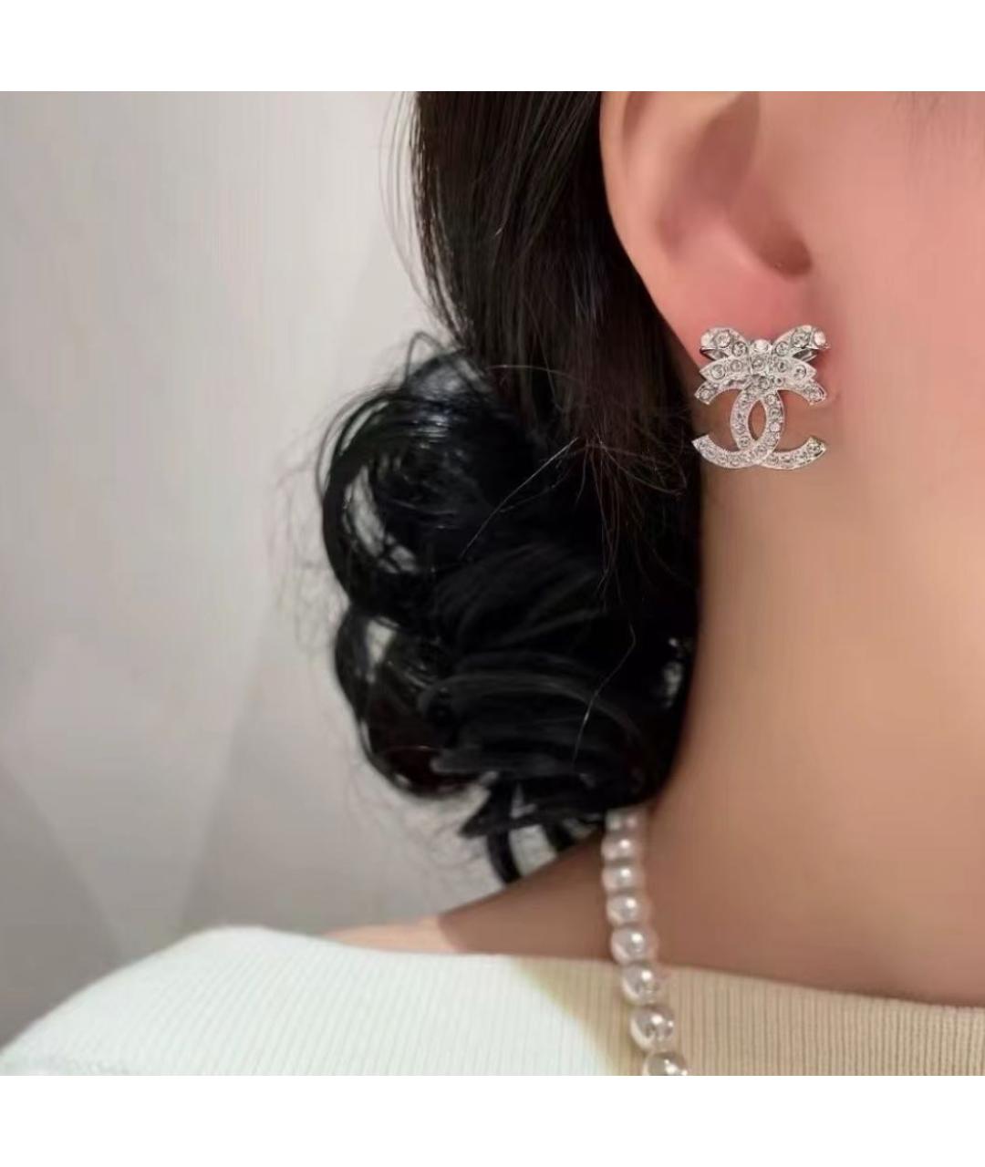 CHANEL Серебряные серьги, фото 5
