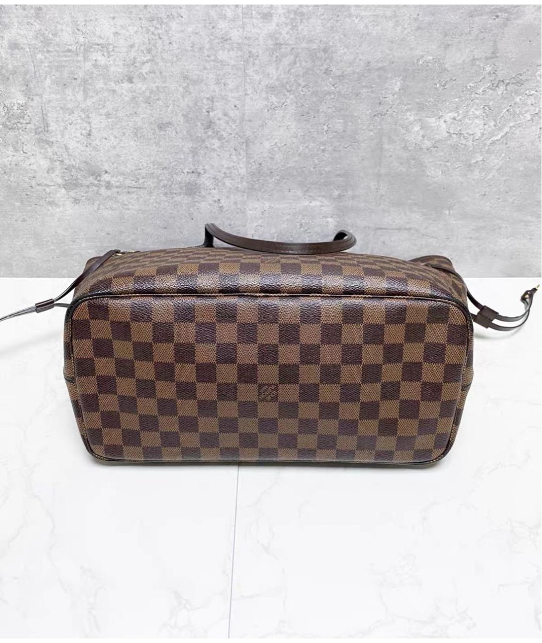 LOUIS VUITTON Коричневая сумка тоут из канвы, фото 6