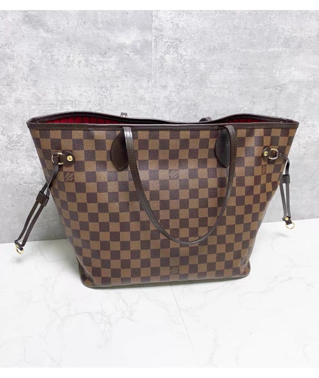 LOUIS VUITTON Коричневая сумка тоут из канвы, фото 2
