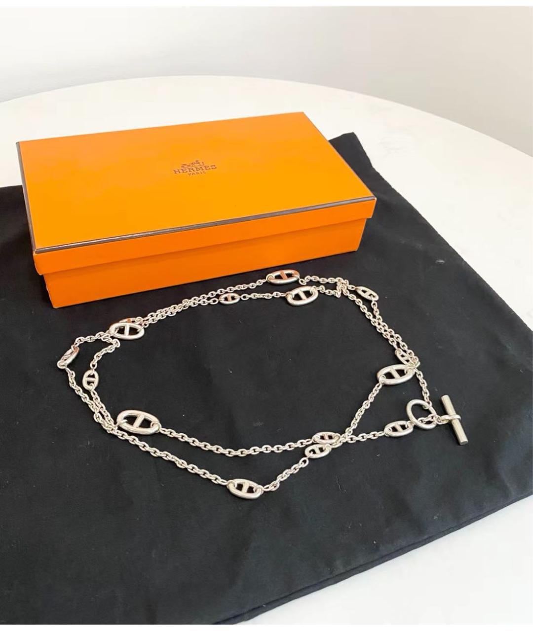 HERMES Серебряная серебряная цепочка, фото 4