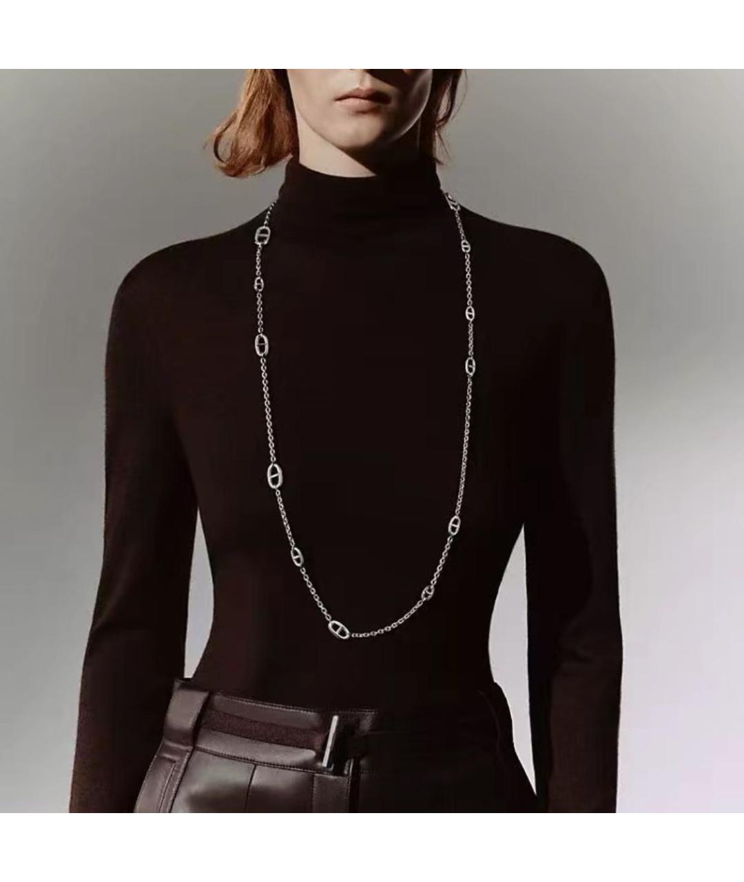HERMES Серебряная серебряная цепочка, фото 7