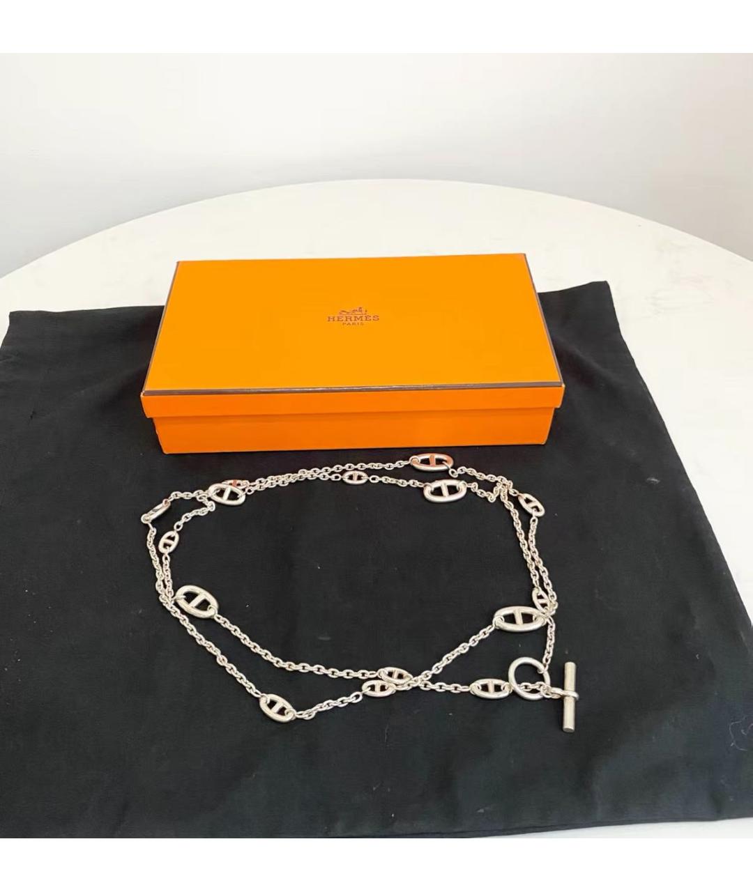 HERMES Серебряная серебряная цепочка, фото 5
