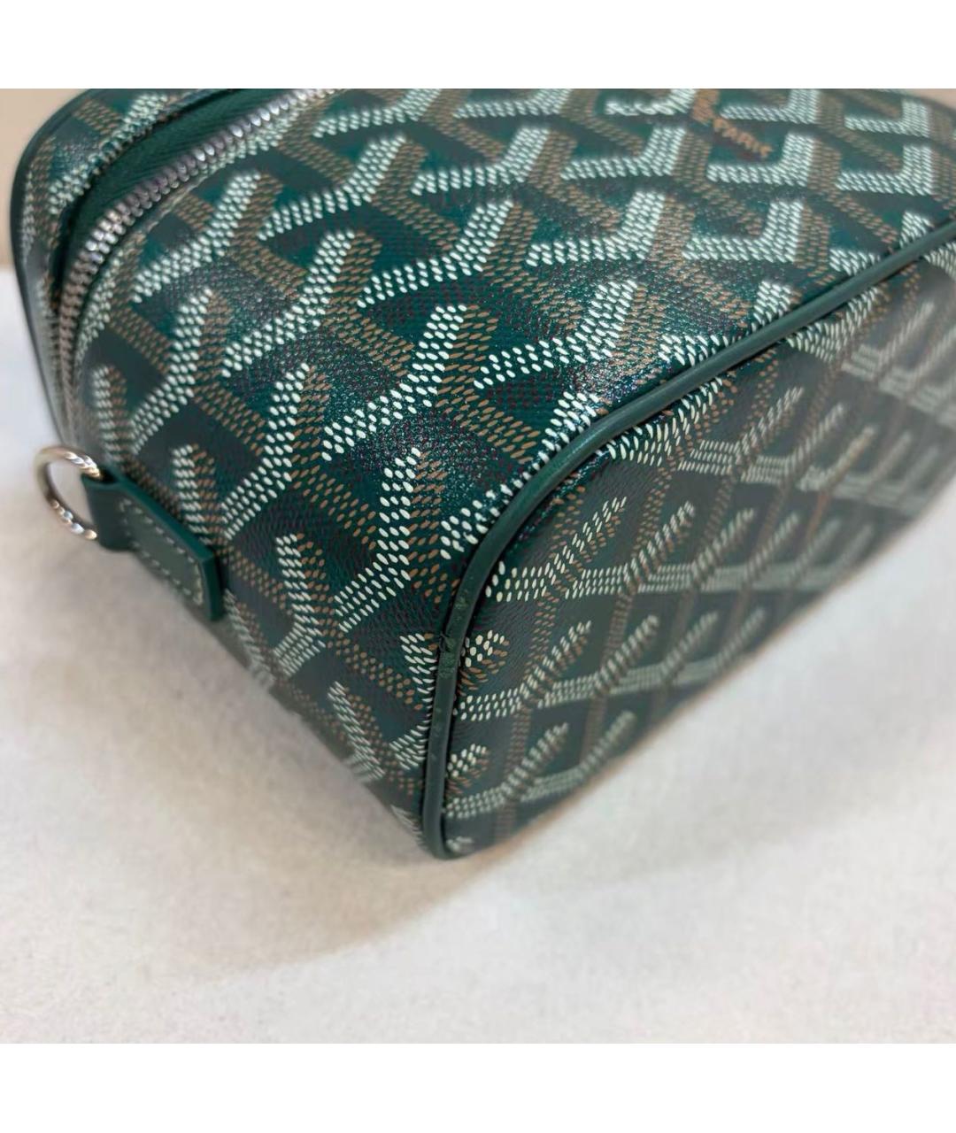 GOYARD Зеленая сумка через плечо из канвы, фото 6
