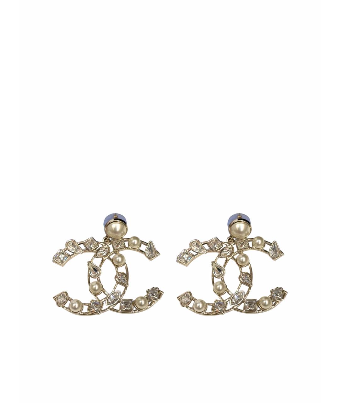 CHANEL Золотые серьги, фото 1