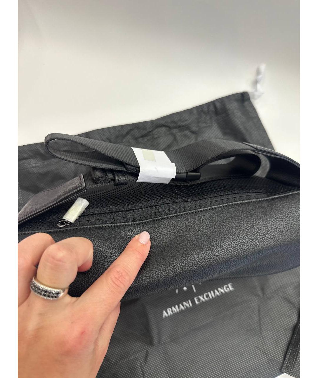 ARMANI EXCHANGE Черная поясная сумка, фото 7