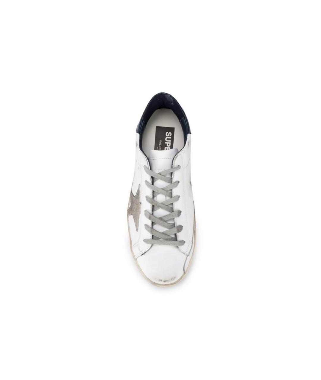 GOLDEN GOOSE Белые кожаные кеды, фото 2