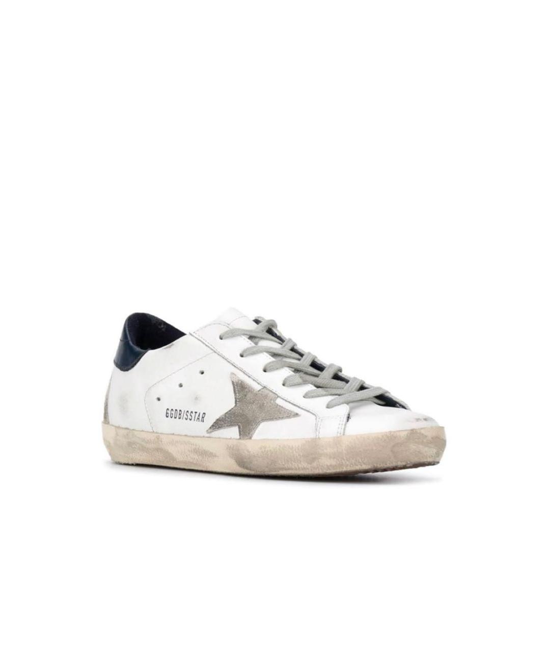 GOLDEN GOOSE Белые кожаные кеды, фото 5