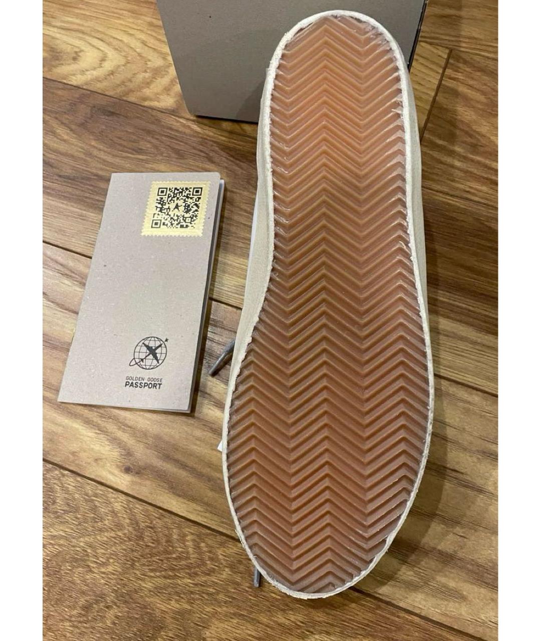GOLDEN GOOSE Белые кожаные кеды, фото 4