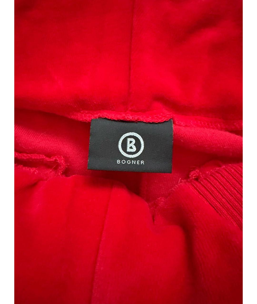 BOGNER Красные хлопковые спортивные брюки и шорты, фото 7