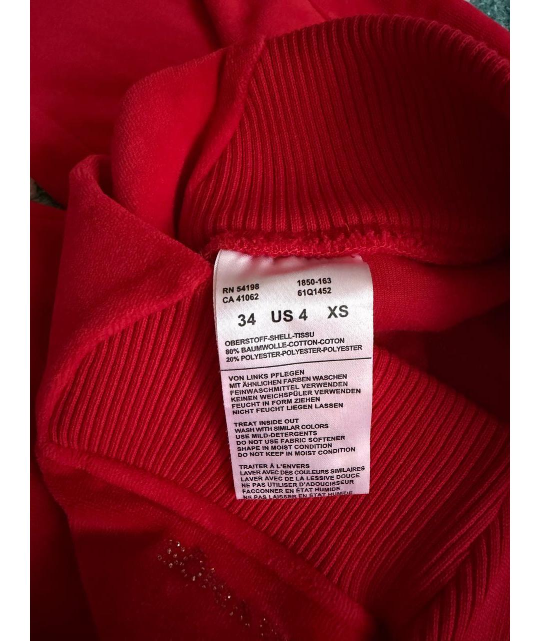 BOGNER Красные хлопковые спортивные брюки и шорты, фото 5