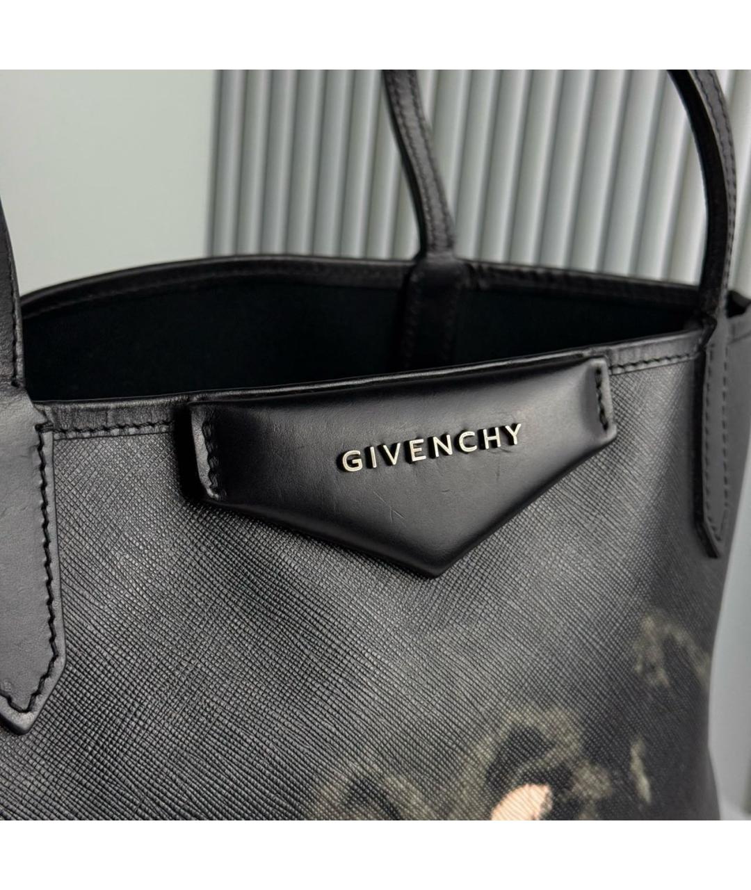 GIVENCHY Черная сумка тоут из искусственной кожи, фото 7
