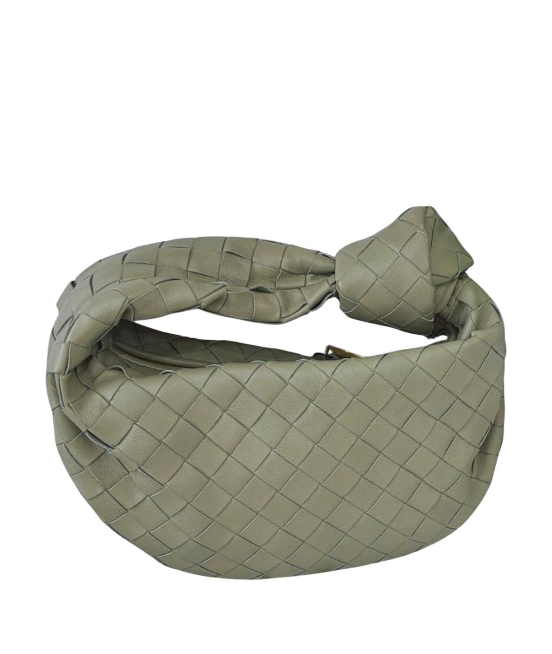 BOTTEGA VENETA Зеленая кожаная сумка через плечо, фото 1