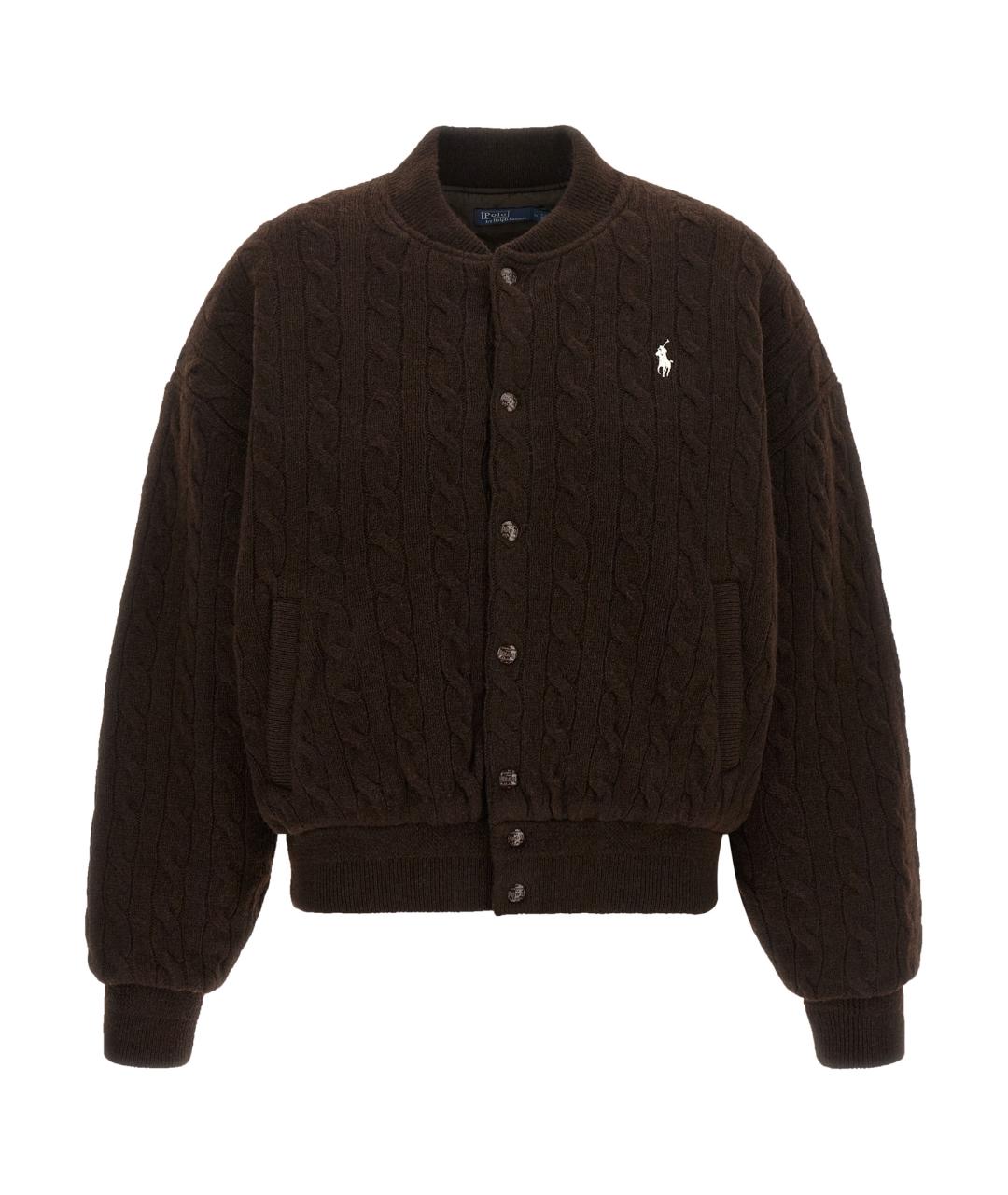 POLO RALPH LAUREN Коричневая шерстяная куртка, фото 1