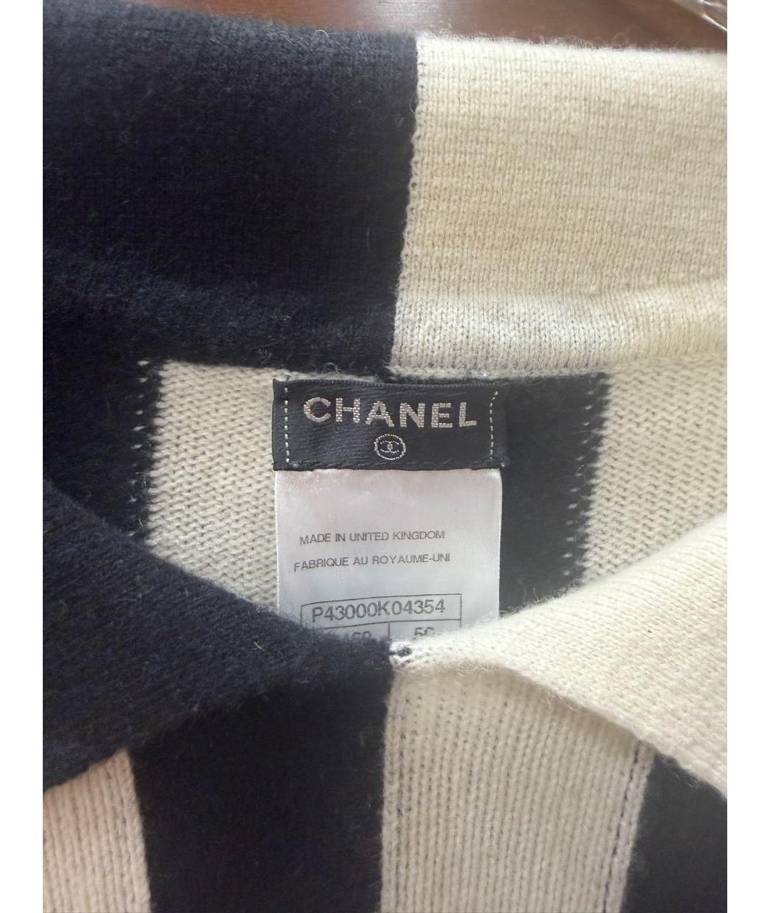 CHANEL Черная кашемировая футболка, фото 3