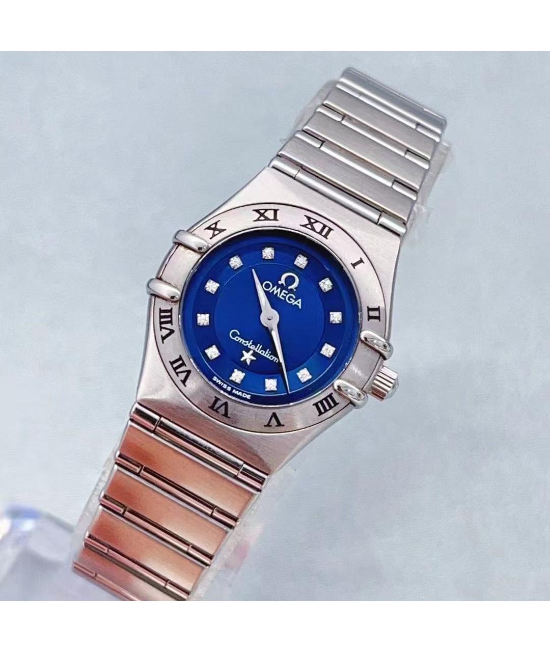 OMEGA Серебряные часы, фото 4