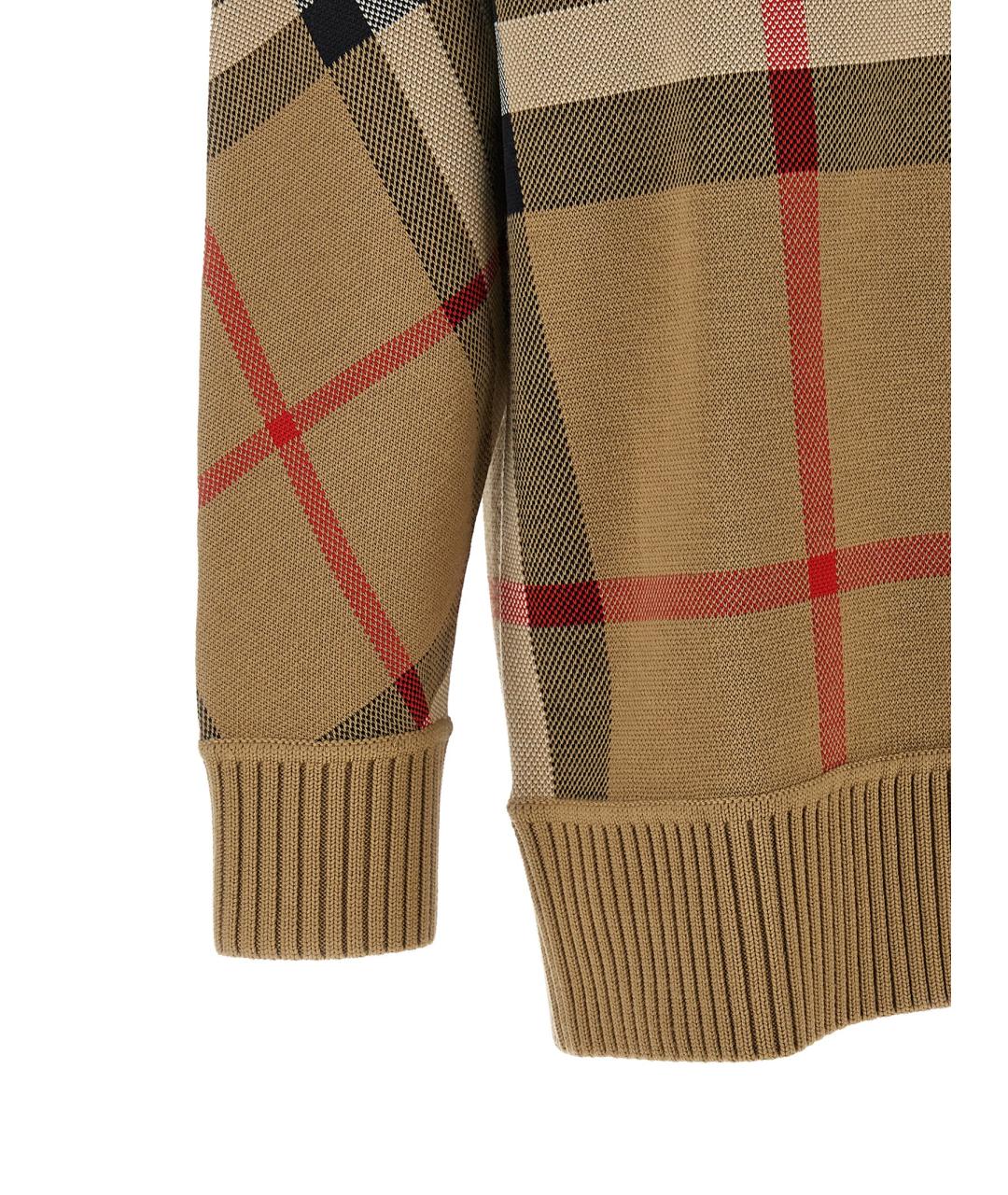 BURBERRY Бежевый шерстяной кардиган, фото 4