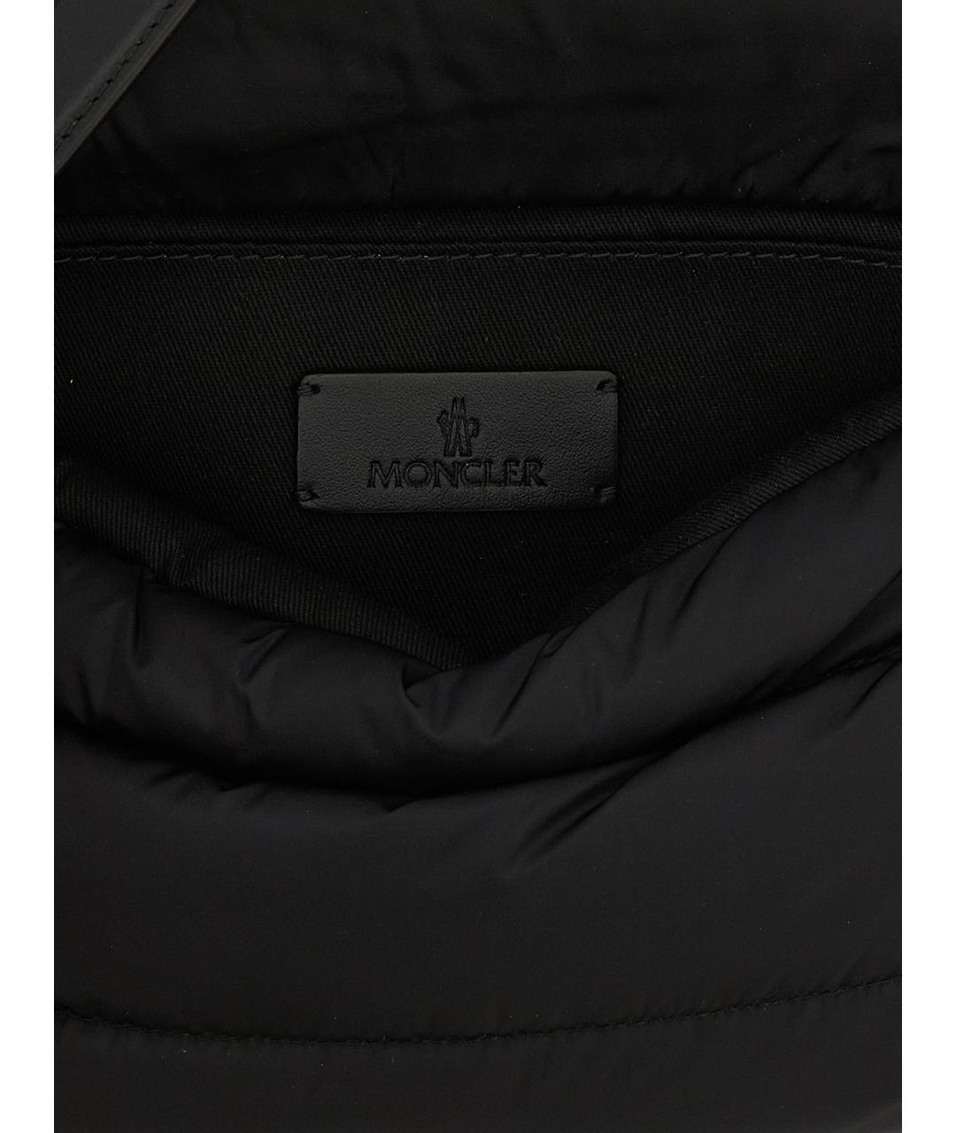 MONCLER Черная нейлоновая сумка через плечо, фото 4