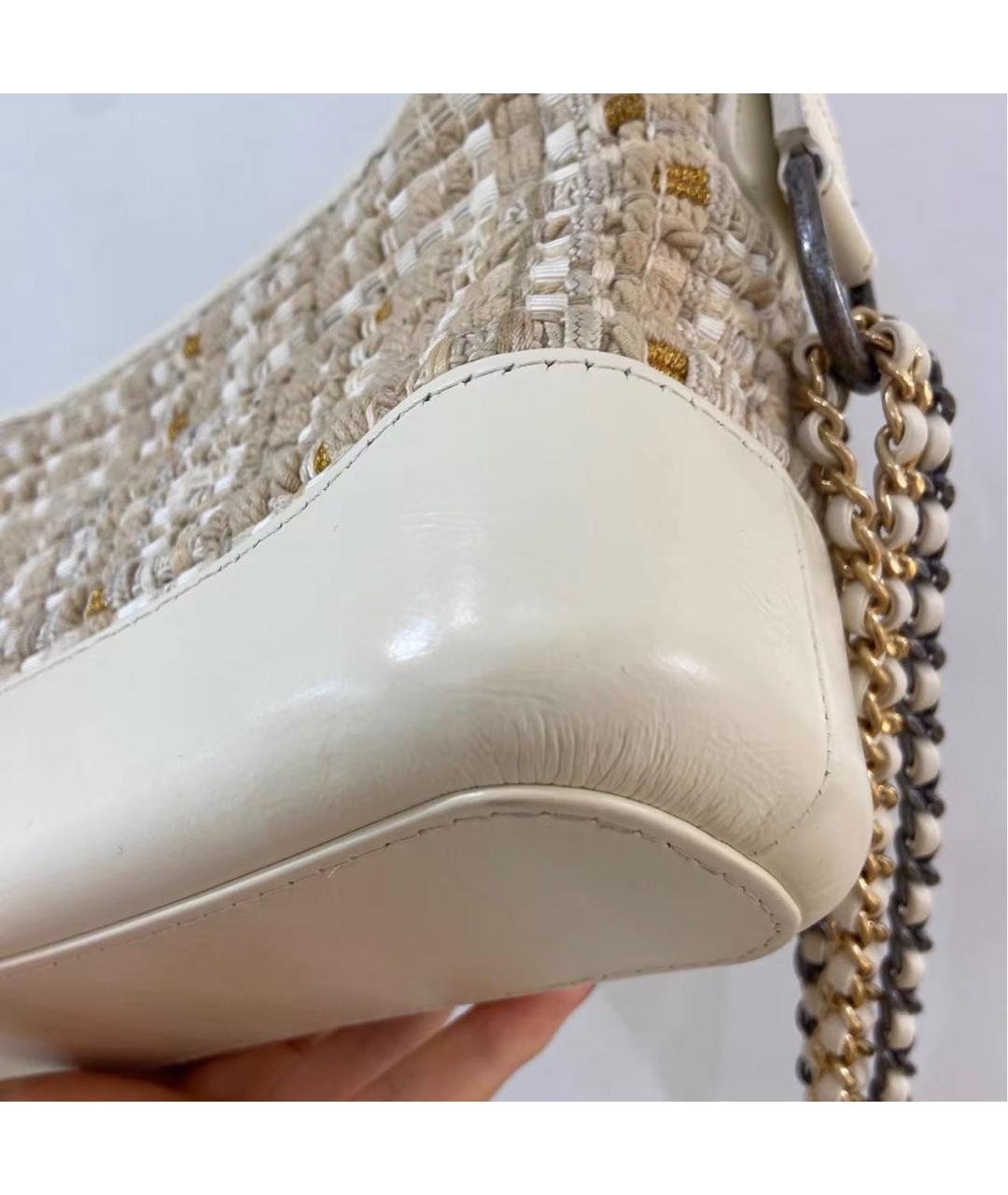 CHANEL Бежевая сумка через плечо, фото 3