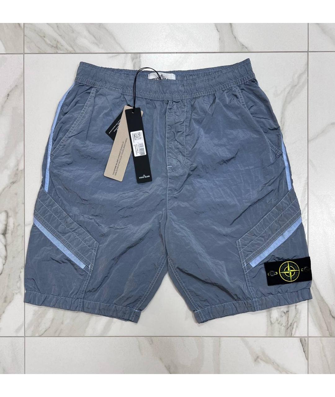 STONE ISLAND Голубые шорты, фото 6