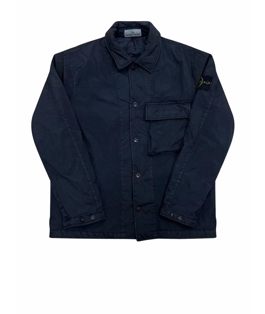 STONE ISLAND Темно-синяя куртка, фото 1