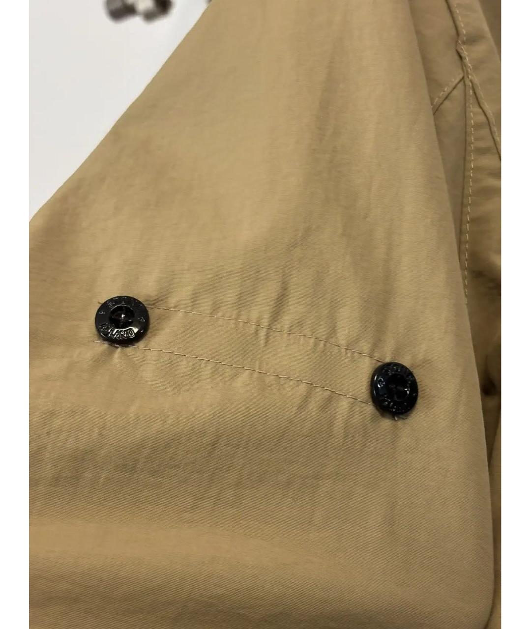 STONE ISLAND Бежевый тренч / плащ, фото 7