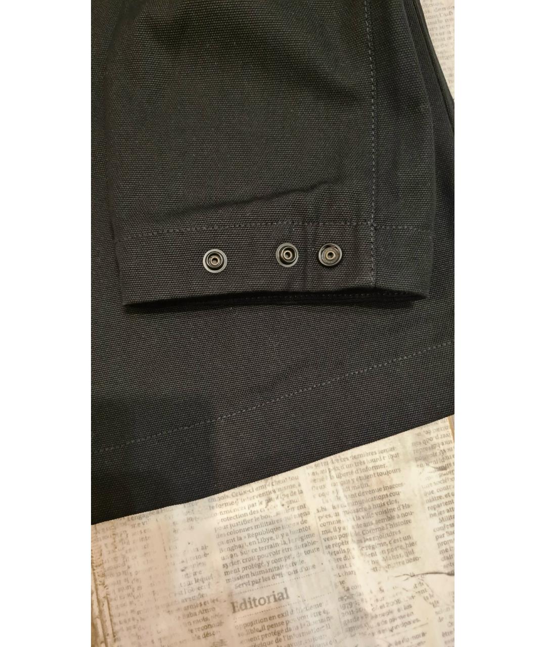 STONE ISLAND Черная хлопковая куртка, фото 8
