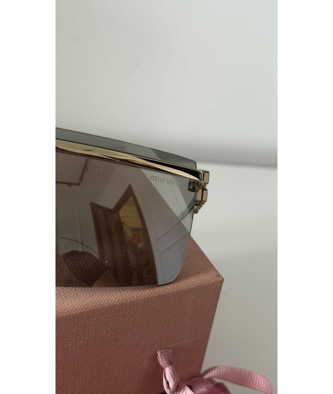 MIU MIU Серые пластиковые солнцезащитные очки, фото 5