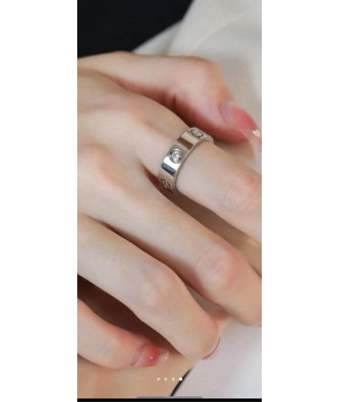 CARTIER Серебряное кольцо из белого золота, фото 5