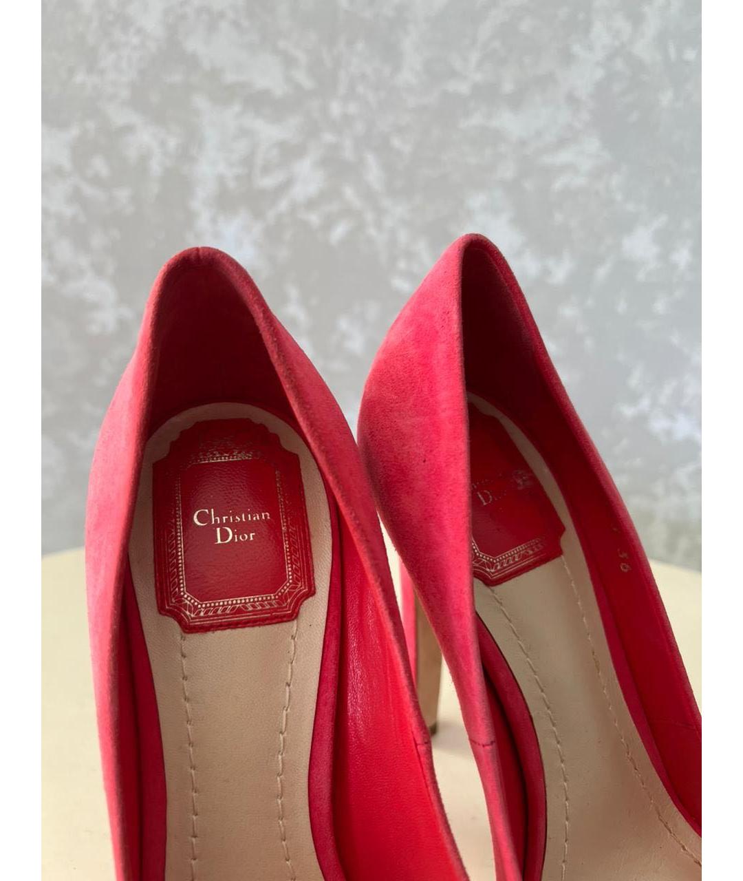CHRISTIAN DIOR Коралловые туфли, фото 3