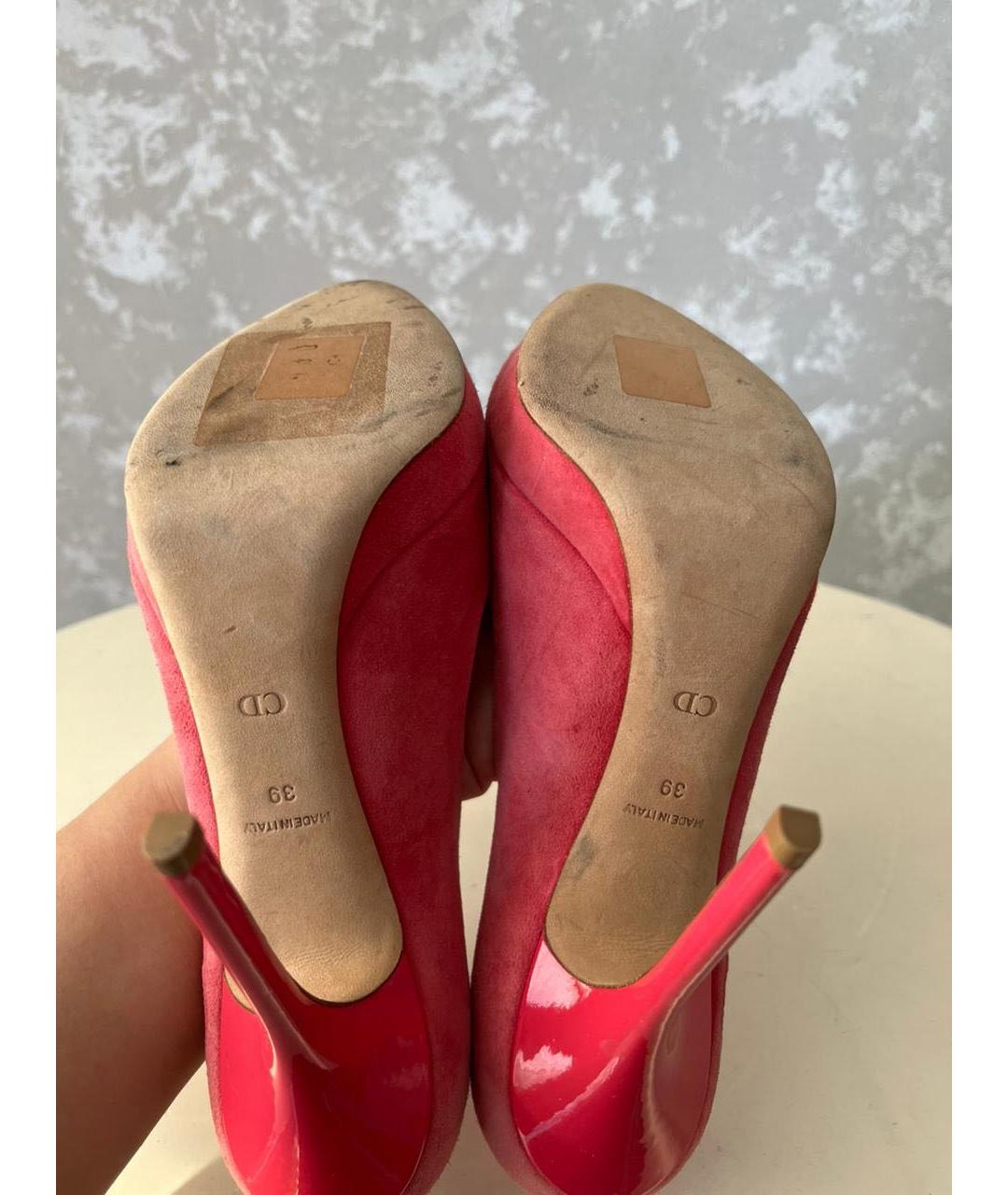 CHRISTIAN DIOR Коралловые туфли, фото 5