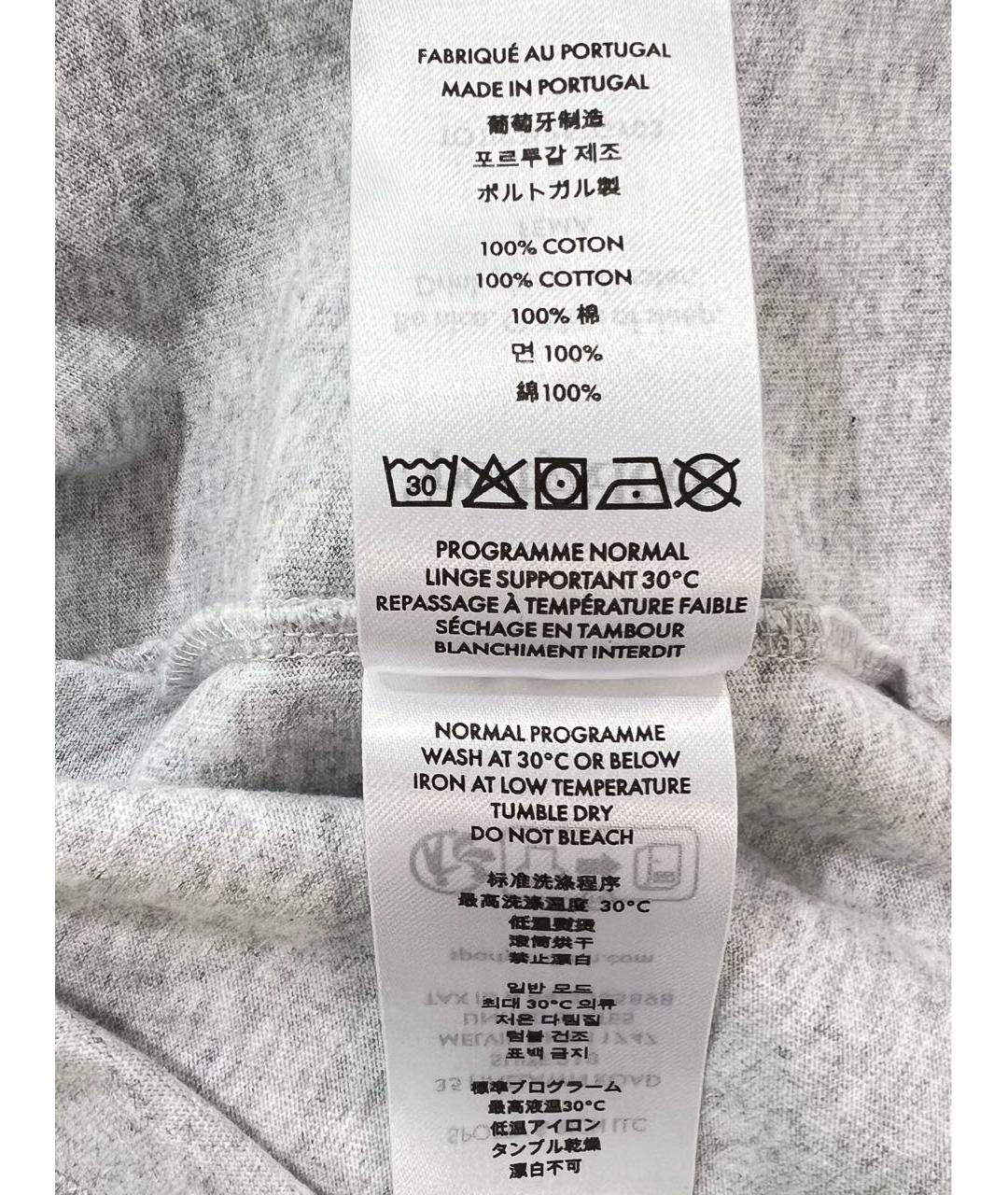 SPORTY AND RICH Серая хлопковая футболка, фото 8