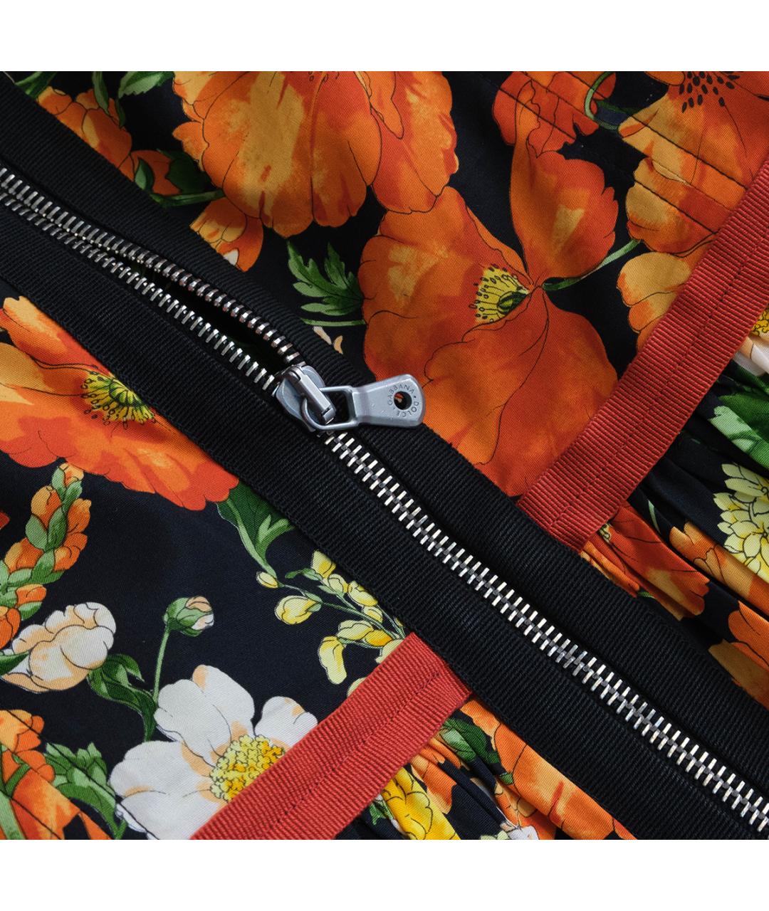 DOLCE&GABBANA Мульти хлопковое повседневное платье, фото 5
