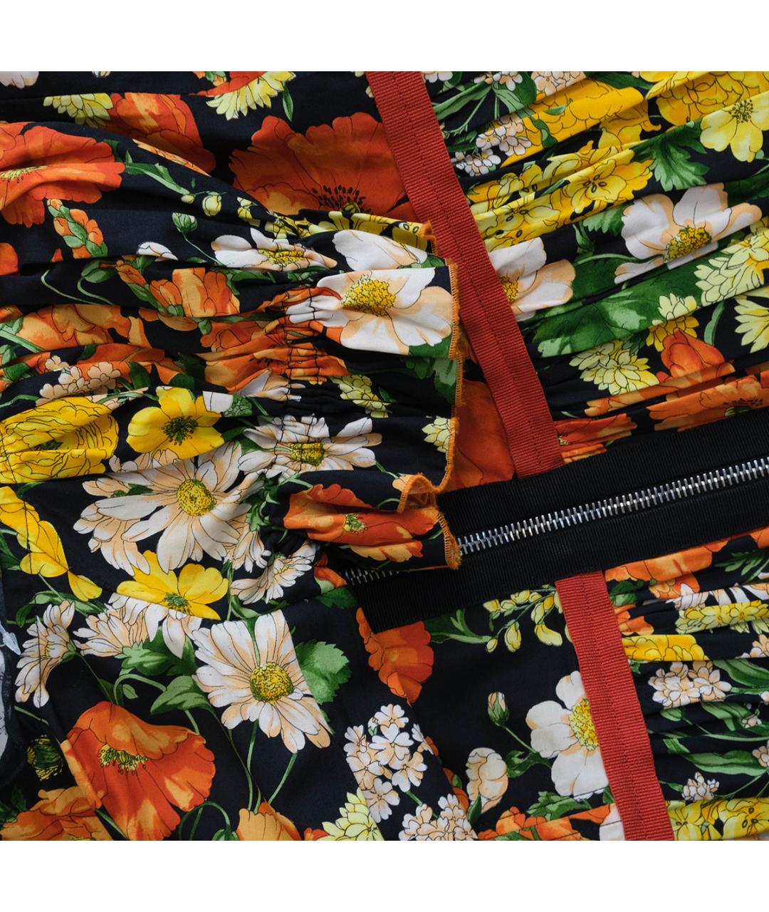 DOLCE&GABBANA Мульти хлопковое повседневное платье, фото 6