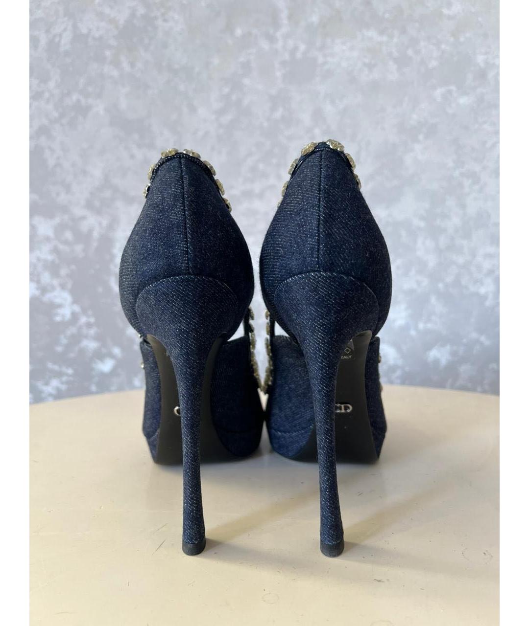 CHRISTIAN DIOR Темно-синие туфли, фото 2