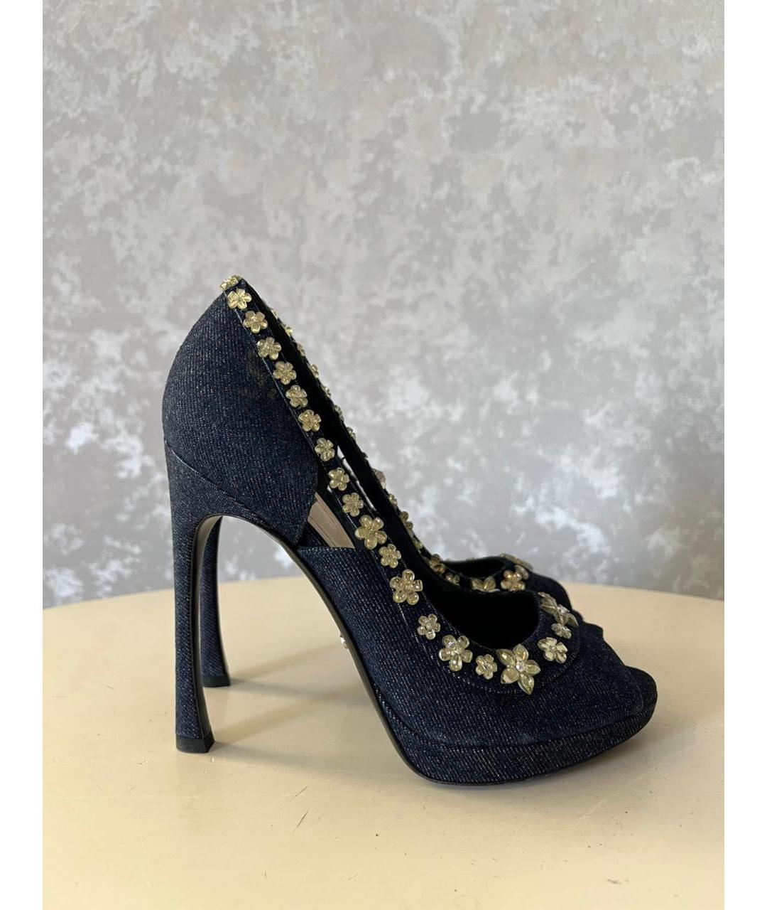 CHRISTIAN DIOR Темно-синие туфли, фото 9