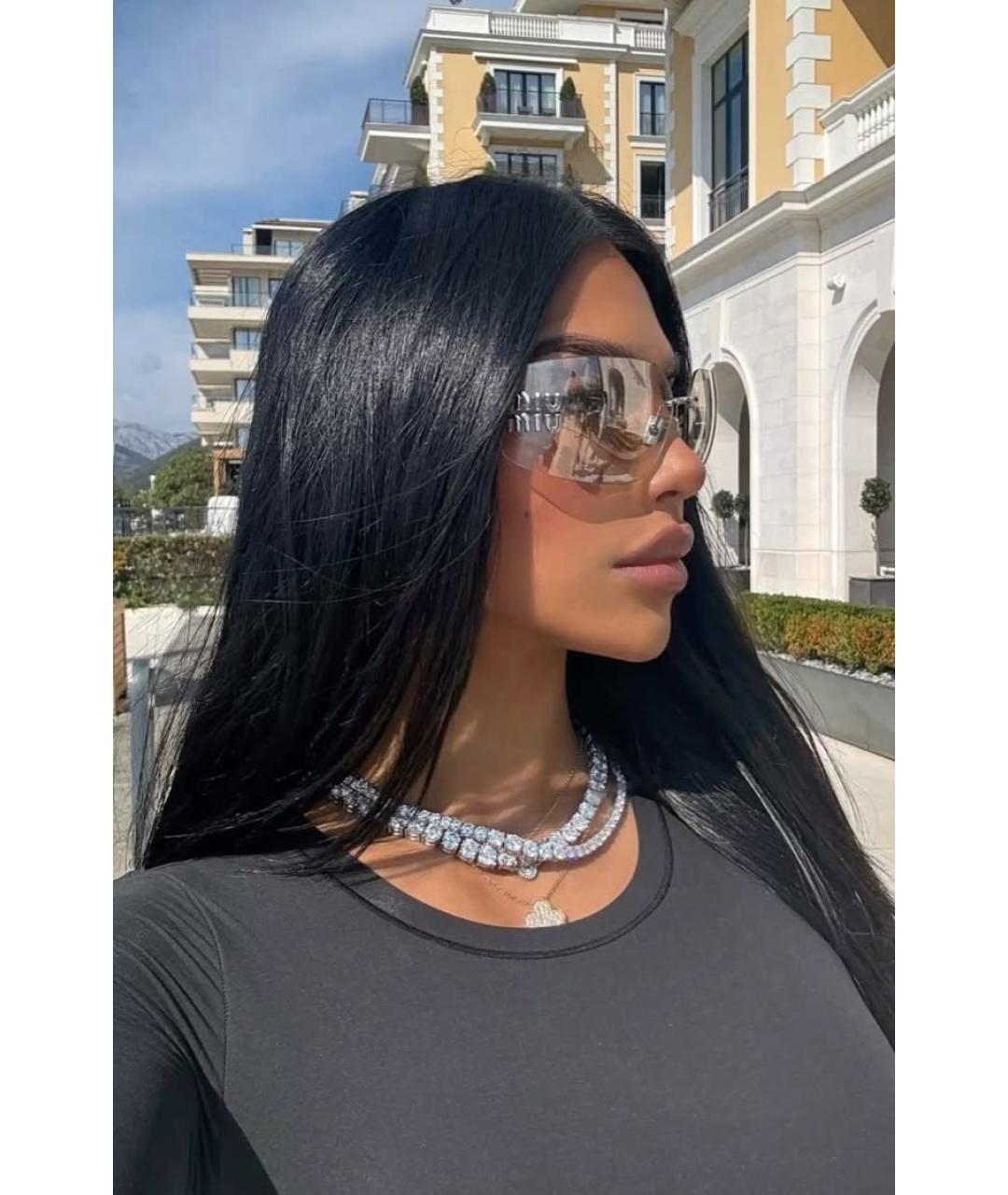 MIU MIU Прозрачные солнцезащитные очки, фото 8