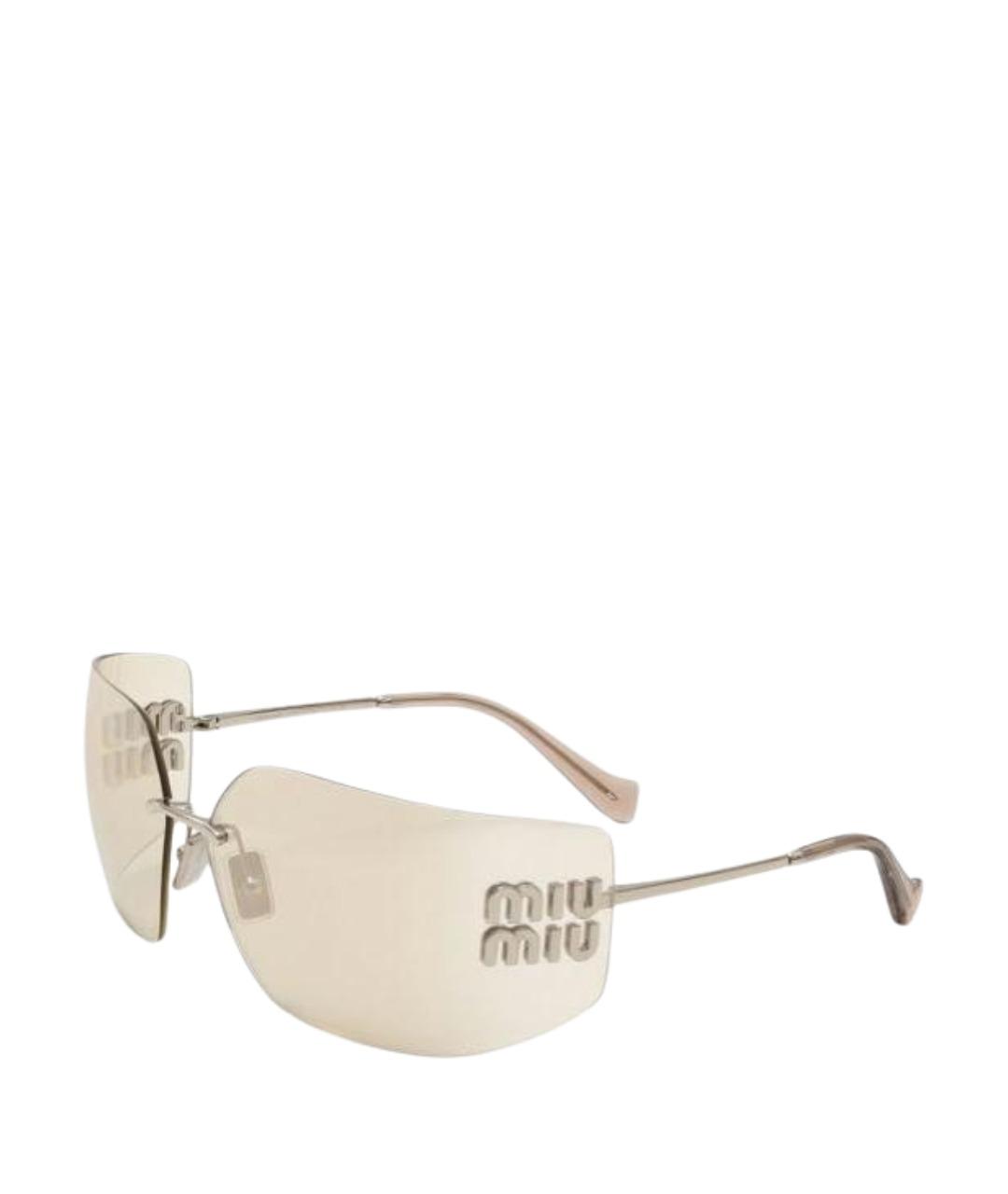 MIU MIU Прозрачные солнцезащитные очки, фото 1