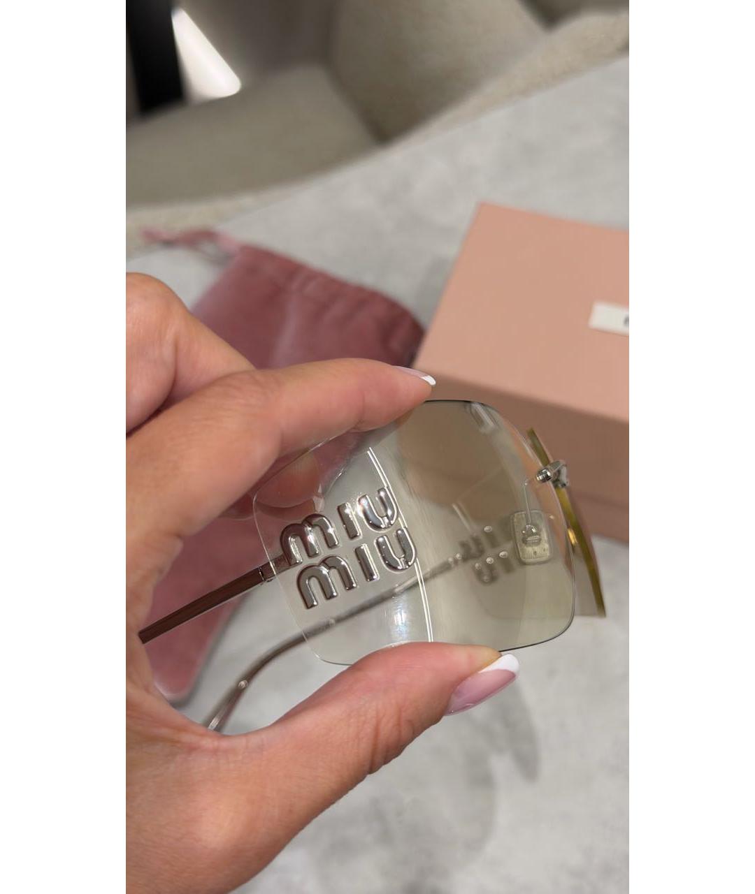 MIU MIU Прозрачные солнцезащитные очки, фото 7