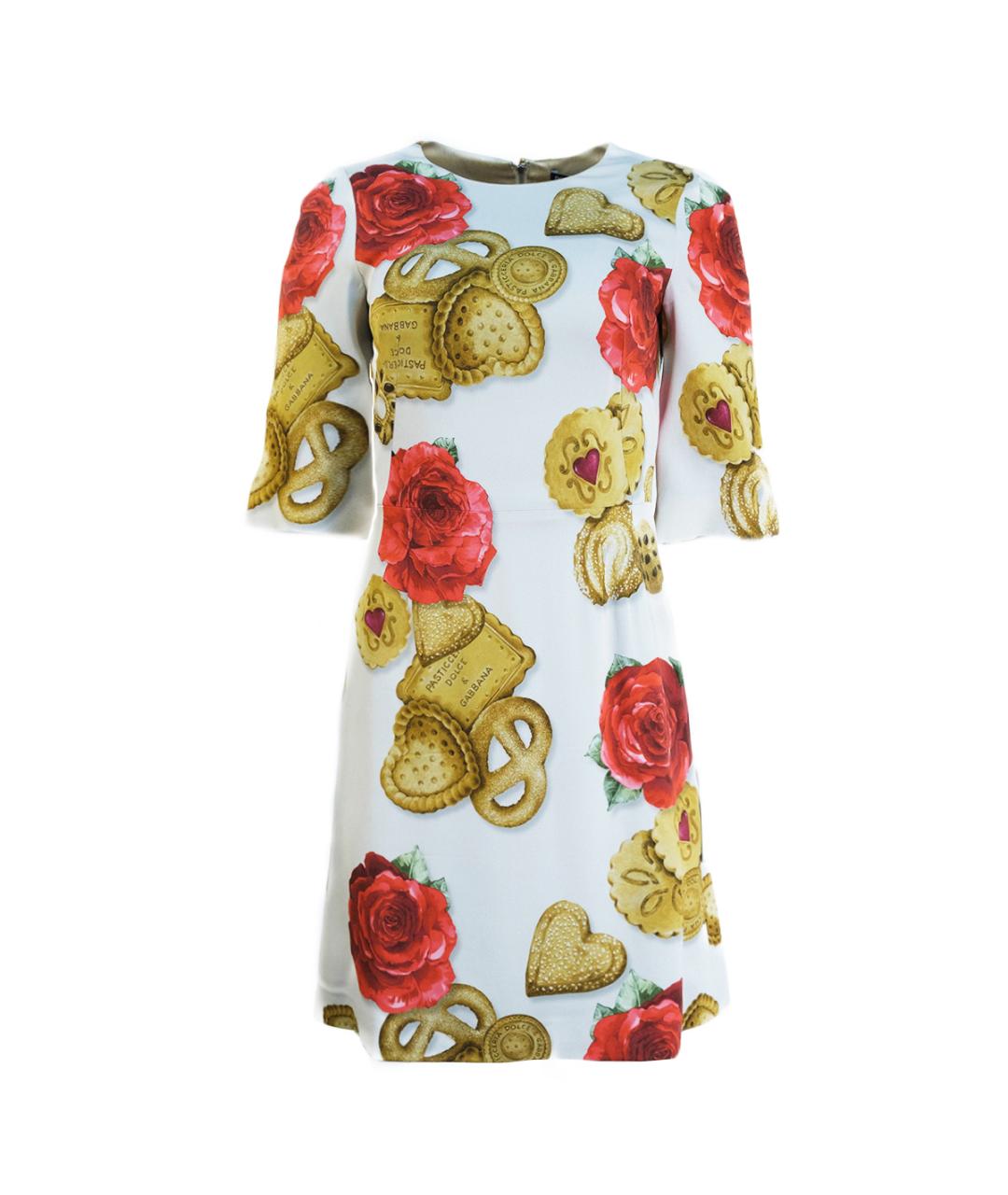 DOLCE&GABBANA Мульти вискозное повседневное платье, фото 1
