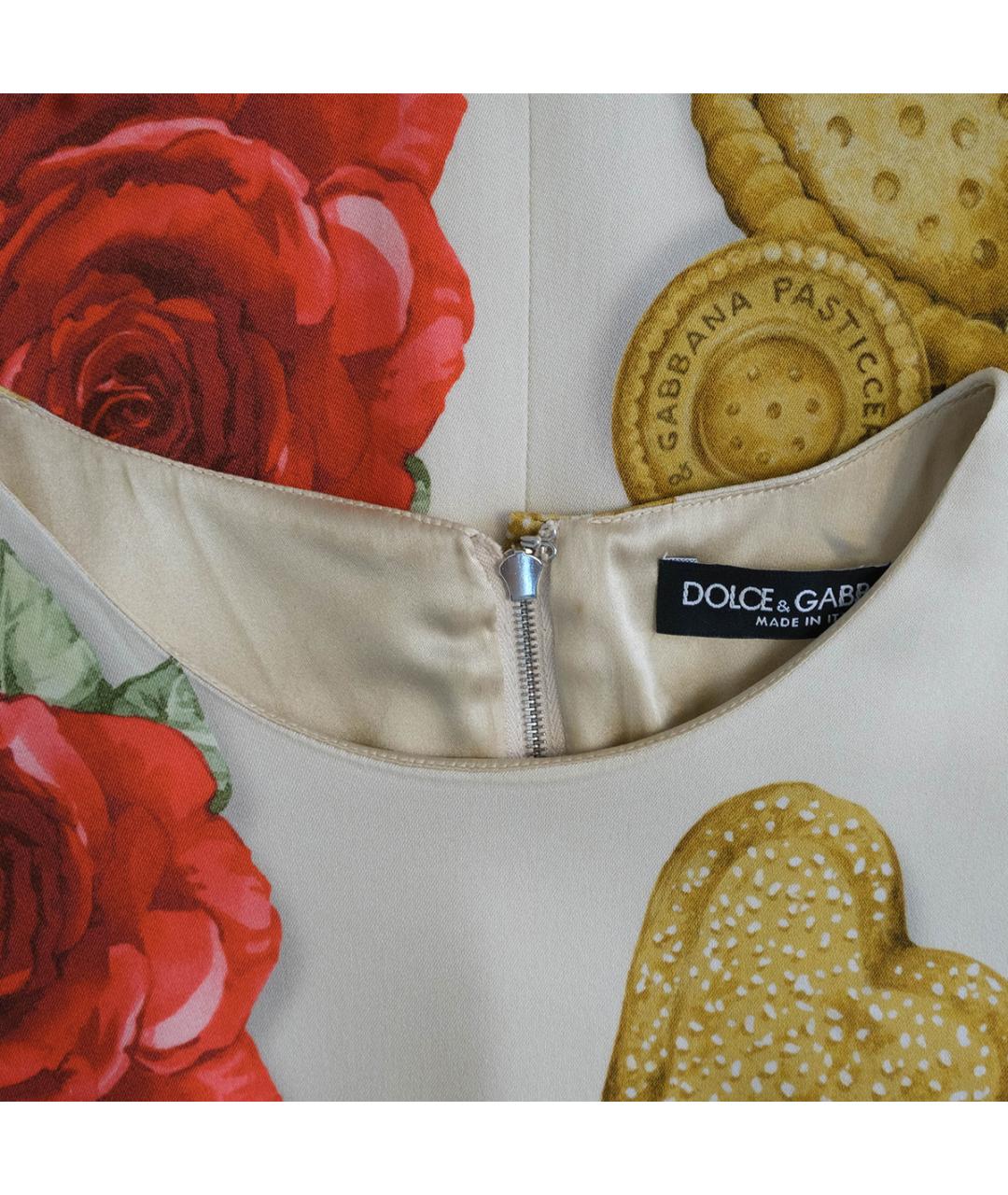 DOLCE&GABBANA Мульти вискозное повседневное платье, фото 3